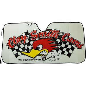 Plasticolor 003773R01 Mr Horsepower Clay Smith Accordion Style Car Truck SUV Front Windshield Sunshade