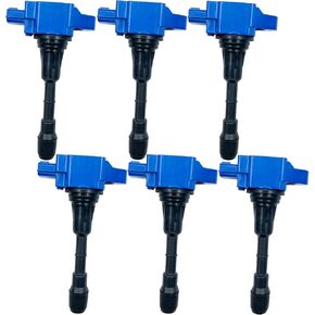 IGNITION COIL UF550 22448JA10C 22448-JA10A UF-550 SET OF 6 COMPATIBLE WITH INFINITI EX35 FX35 G25 G35 JX35 M35 M35H Q50 NISSAN 350Z ALTIMA MAXIMA MURANO PATHFINDER QUEST 2.5 3.5 V6 VQ25 VQ35