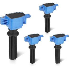 Blue Set of 4 Ignition Coil Pack 2L Compatible with 2012-2017 Ford Edge Taurus, 2013-2019 Escape Fusion Lincoln MKZ, 2012-2019 Explorer Focus Replace DG546 UF670