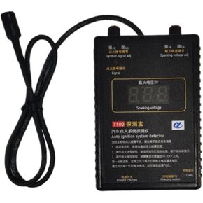 T100 Four-Stroke Spark Plug Tester Engine Eetector Ignition Detection Detection Ignition Signal Flameout Voltage Gasoline Engine Natural Engine