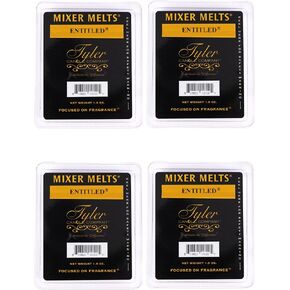 Tyler Candle Company Entitled 1.9 Ounce Scented Mixer Wax Melt Cubes for Tart Burner, Pack of 4