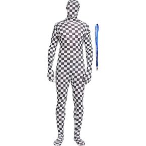 Full Bodysuit With Zipper Helper Unisex Spandex Stretch Adult Costume Zentai Disappearing Man Body Suit