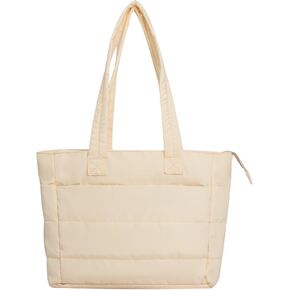 Tote Bag for Women, Shoulder Bag Lightweight Quilted Tote Purse with Laptop Compartments