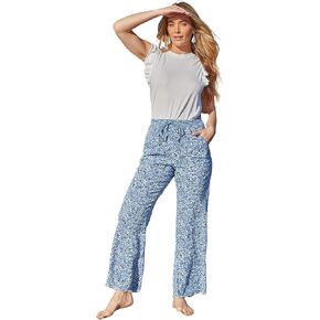 Royalty For Me Womens Women’s Casual Summer Beach High Rise PantsCasual Pants