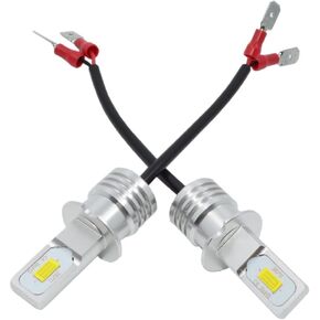 HOCOLO H3 LED Bulbs 6500K White DRL Fog Driving Light Daytime Running Lamp Replace Halogen 3570 CSP Chips High Brightness Car Vehicle Parts Plug-N-Play High Power Pack 2(H3_Fog/DRL,White/6000K)