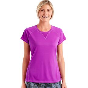 Hanes Women's Sport Performance Mesh Inset Tee