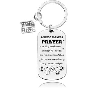 Bingo Lover Gift for Women Bingo Gifts for Women Men Keychain Bingo Gift Bingo Player Gift Bingo Gifts Bingo Game Gift for Women Bingo Gambler Gift Keychain Christmas Birthday Gifts for Bingo Player