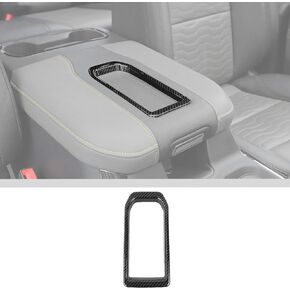 JWWY Armrest Center Console Cover Trim for 2019-2023+ Chevy Silverado GMC Sierra,2020-2023+Suburban,2021-2023+Tahoe GMC Yukon,Carbon Fiber Interior Accessories