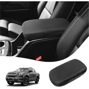 Leather Car Center Console Cover Compatible with GMC Canyon Accessories/Chevy Colorado Accessories,Fully Wrapped Arm Rest Cover for Car Middle Console Cover,Car Armrest Cover