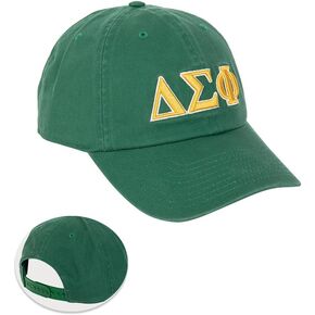 Desert Cactus Delta Sigma Phi Baseball Hat DSP Brimmed Embroirderd Hats Cap Adjustable Cloth Strap Adult (Style C) Green