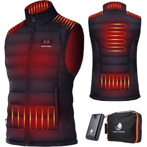 SNOW LEOPARD Heated Vest Women with Battery, Lightweight Winter Warming Washable Slim Fit for Ski Hunting