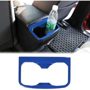 Aunginsy Car Rear Seat Central Armrest Cup Holder Trim Frame Compatible with Toyota Tacoma 2016-2023 Pickup Center Console Back Row Water Cup Holder Cover Decorative Sticker ABS Interior Accessories
