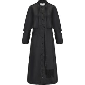 Priest Costume Mens Tunic Monk Costume Wizard Minister Choir Robe Cassock Halloween Costume