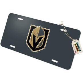 GRAPHICS & MORE Vegas Golden Knights Logo Novelty Metal Vanity Tag License Plate