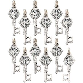 Catholica Shop Mini Silver Oxidized Medals - Mary and Patron Saints - Pack of 12 units - Made in Italy in Kuwait