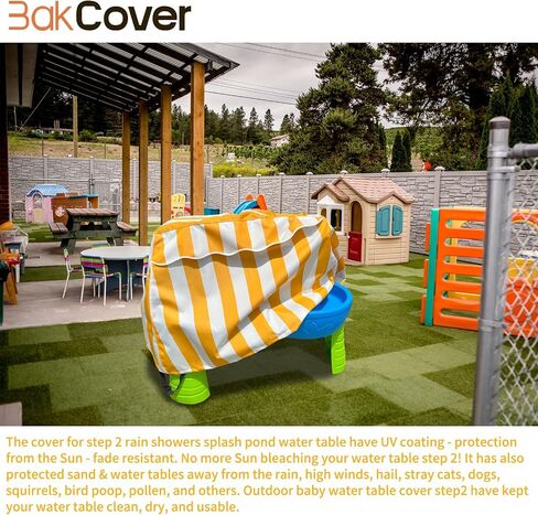 Water Table Cover Step2 Rain Showers Splash Pond Water Table, Step 2 Water Table Cover for Water Table for Toddlers 1-3, Step 2 Water Table Accessories for Outside Toys For Toddlers 1-3-Cover Only in Saudi Arabia