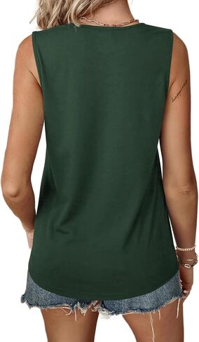 Remidoo Women's Rock Ripped Tank Top Distressed Cut Out Sleeveless Shirt in Saudi Arabia