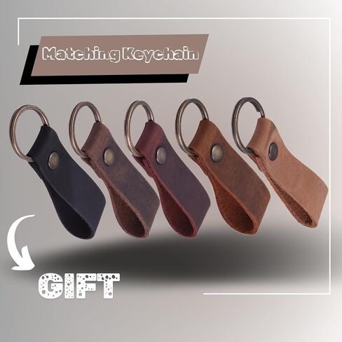 Minimalist Slim Wallet for Men, RFID Card Holder Minimalist Wallet, RFID Blocking Wallet Leather, Business Card Holder Wallet for Men, Leather Credit Card Holder Wallet (V Shape, Chestnut) in Saudi Arabia