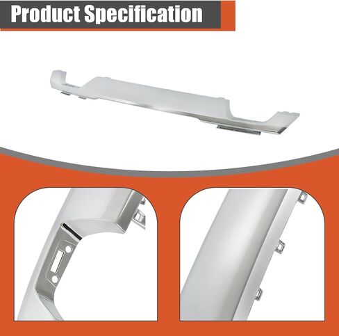 Chrome Front Bumper Skid Plate Lower Valance Molding Trim Replacement for F150 2021-2023 ML34-17F771-ACW in Saudi Arabia