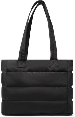 Tote Bag for Women, Shoulder Bag Lightweight Quilted Tote Purse with Laptop Compartments in Saudi Arabia