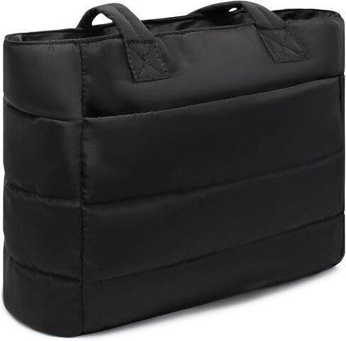 Tote Bag for Women, Shoulder Bag Lightweight Quilted Tote Purse with Laptop Compartments in Saudi Arabia