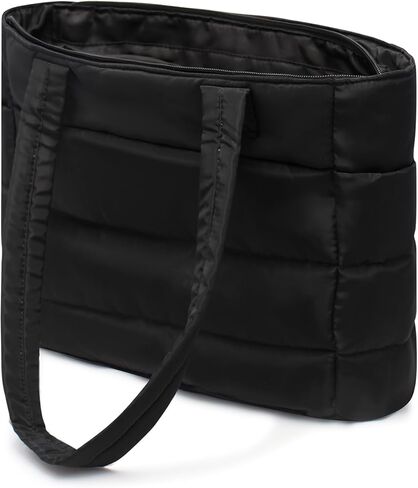 Tote Bag for Women, Shoulder Bag Lightweight Quilted Tote Purse with Laptop Compartments in Saudi Arabia