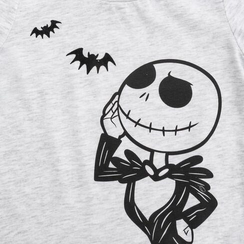 Disney Nightmare Before Christmas Jack Skellington Girls Short Sleeve T-Shirt and Skirt Set for Toddler and Big Kids in Saudi Arabia