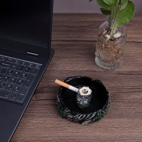 Kraledge Cute Ashtray Cool Ashtrays for Cigarettes, Fantastical Mushroom Ashtray Resin Ashtray Decor for Home Office, Ornament Gifts in Saudi Arabia