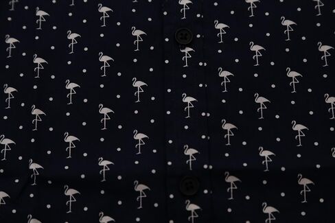Men's Casual Short Sleeve Printing Pattern Button Down Shirt in Saudi Arabia