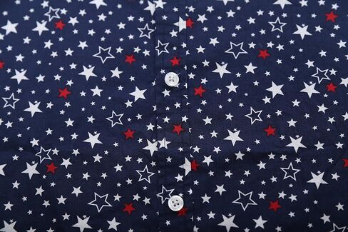 Men's Casual Short Sleeve Printing Pattern Button Down Shirt in Saudi Arabia