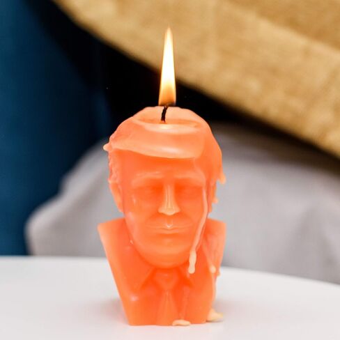 Donald Trump Candle - Orange Scented Candle - Net Weight: Huge - Funny Gag Joke Gift - Gold Embossed Gift Box in Saudi Arabia