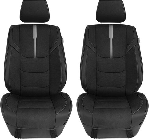 FH Group Front Set Oxford Car Seat Covers for Low Back Car Seats with Removable Headrest, Universal Fit, Airbag Compatible Seat Cover for SUV, Sedan, Van, Blue in Saudi Arabia
