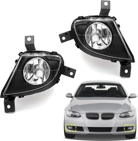 2PCS Fog Lights For BMW 3 Series Sedan/Wagon E90 E91 328i 335i 2009 2010 2011 Fog Lamp Daytime Running Light Left & Right Side 63177199893 63177199894,BM2592137,BM2593137 faros antiniebla in Kuwait