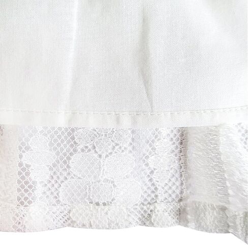 فستان مشمس للفتيات على شكل زهرة من الدانتيل الأبيض لحفلات الزفاف مقاس 5-10 in Kuwait