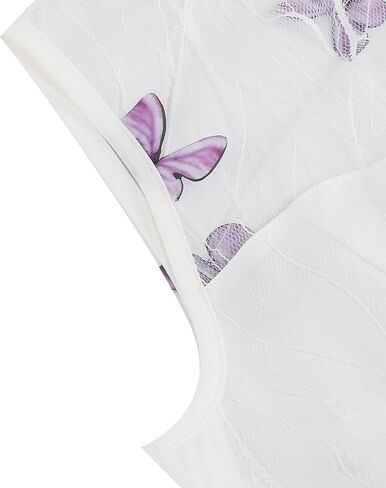 ODIZLI Women's 1950s Retro Vintage Dress Sleeveless Round Neck Heart Print Embroidery Mesh Swing Dress in Kuwait