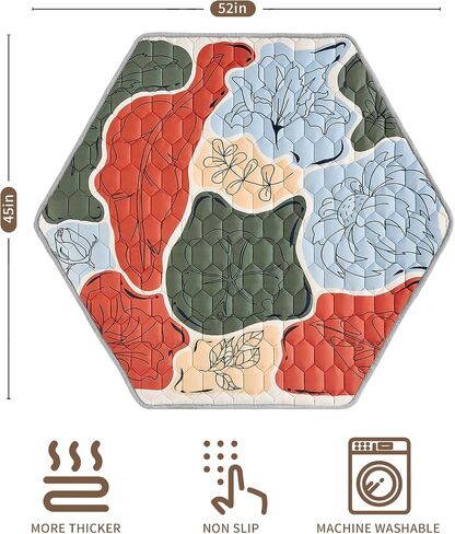 Baby Play Mat 45''x52'',Foldable Washable Baby Playpen Mat Crawling mat, No Smell Thicken One-Piece Baby Play mats for Floor, Anti- Slip Baby Mat Activity Playmats for Babies&Toddlers in Saudi Arabia