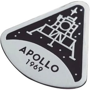 Apollo 1969 Lunar Module Moon Landing Vintage Space Travel Astronaut Race Retro 1.1" Enamel Pin Badge