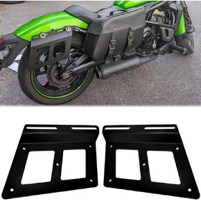 Motorcycle Universal Saddle Bags Support Bracket Mounting Holder Compatible with Honda, Harley, Yamaha, Kawasaki, Suzuki Side Bag