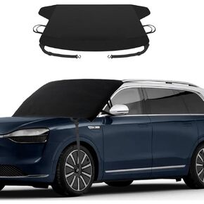 Car Windshield Cover for Ice and Snow, 71"×47" Thicken Oxford Car Waterproof Ice Removal Sunshade Windshield Protector, Winter Frost Cover Windshield Snow Cover Accessories for All Weather (Large)