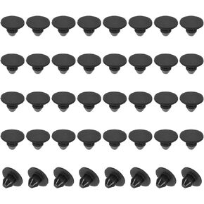 PATIKIL 8mm Diameter Silicone Round Snap, 40 Pcs in Type Locking Furniture Hole Plug Button Wide Edge Protective Cover Fit for 8mm Hole for Seal Bulkhead Cylinder, Grey in Saudi Arabia