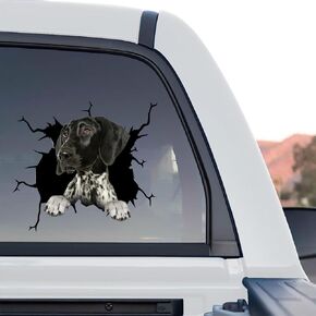 Cute Dog Stickers for Car Window Decals Waterproof Funny Sticker (Pug Decal Stickers)