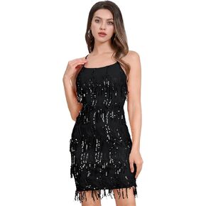 ODIZLI Women Short Sequin Homecoming Dresses for Teens Sparkly Sequin Mini Prom Cocktail Gowns Dance