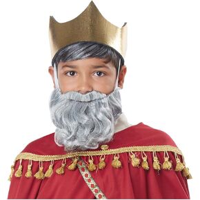 California Costumes Wise Man Gray Beard and Mustache Standard