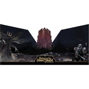 9th Level Games Return to Dark Tower: RPG Player Tower - Unique Rolplaying Game Accessory Set, Includes Dice, 14" Tower, Cards & More