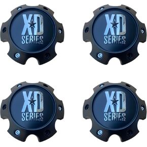 4X Wheel Hub Cap KMC XD Satin Black 6 Lug Bolt On XD820/XD835 Wheel Center Cap 1079L145SB-H42 4PCS