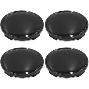63mm Wheel Center Caps Rim Hub Center Covers Replacement (Black) - 4Pcs