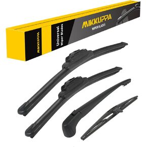 MIKKUPPA Windshield Wiper Blades Replacement for 2009-2015 Honda Pilot - Original Factory Quality Front and Rear Wipers Blade Set for My Car - 22"/21"/15"/14" (Pack of 4) U/J Hook