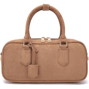 JOLLQUE Suede Crossbody Bag for Women,Autumn Winter Handbags Purse,Fashion Small Designer Shoulder Bag