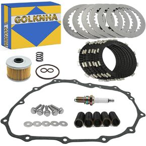 400EX القابض وألواح الاحتكاك غطاء مجموعة فلتر الزيت طوقا متوافق مع Honda Sportrax 400 TRX400EX 1999-2008 TRX400X 2009-2014