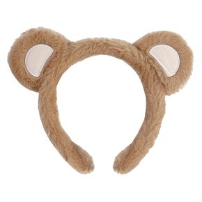Bear Ears Headband, Halloween Ears Headband, Yellow Pink Purple Blue Brown Bear Ears, Animal Ears Headband，Halloween Soft Plush Colorful Bear Ears for Cosplay and Themed Parties (Yellow, OS)